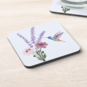 Lavendel-Hardware-Kunststoff-Untersetzer Getränkeuntersetzer (Linke Seite)