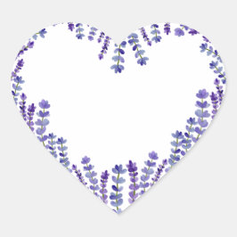 Lavendel Heart Sticker