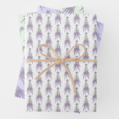 Lavendel Herb Blume Muster Geschenkpapier Set (Beispiel)
