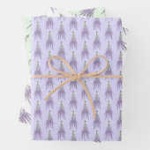 Lavendel Herb Blume Muster Geschenkpapier Set (Beispiel)