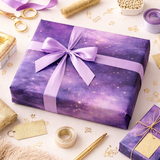 Lavendel Himmels Luxus Geschenkpapier