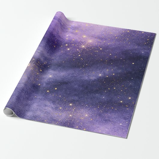 Lavendel Himmels Luxus Geschenkpapier (Ungerollt)