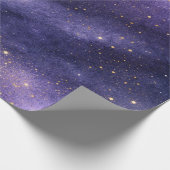 Lavendel Himmels Luxus Geschenkpapier (Ecke)