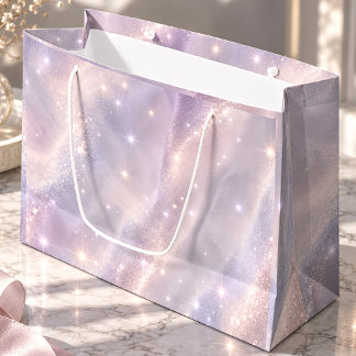 Lavendel-Himmels-Schimmer Elegant Große Geschenktüte