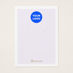 Lavendel-Hinzufügen Logo-Ohrring-Anzeige soziale M