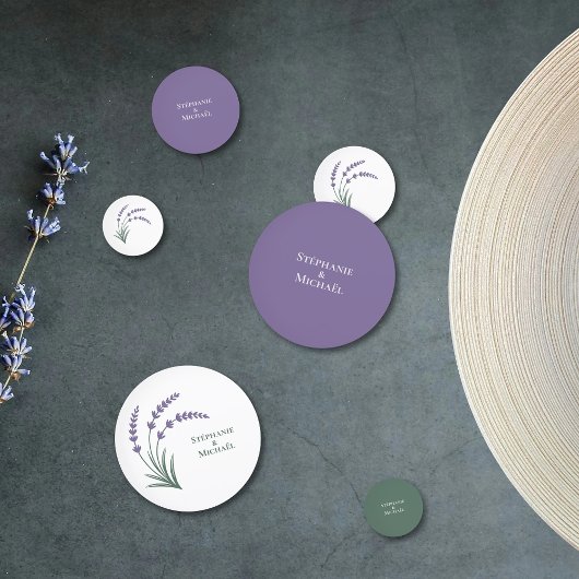 Lavendel-Hochzeit Konfetti