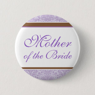 Lavendel-Hochzeits-Party-Knopf Button