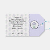 Lavendel Homemade Bath & Body Geschenkanhänger (Vorderseite (Horizontal))