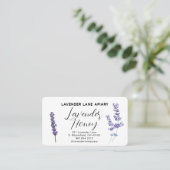 Lavendel Honey Apiary Beekeeper Business Card Visitenkarte (Stehend Vorderseite)