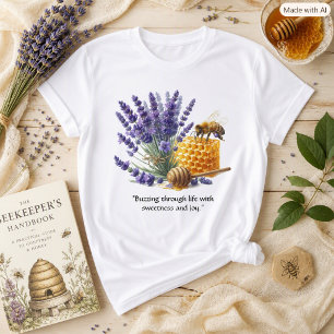Lavendel Honig / Bee Sweet Floral T-Shirt