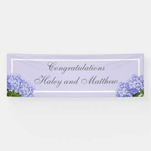 Lavendel-Hortensien-Hochzeit Banner