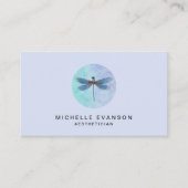 Lavendel-Hübsch-Dragonfly-Wasserfarben-Logo Visitenkarte (Vorderseite)