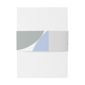 Lavendel Hübsch Monogram Lila Floral Wedding Einladungsbanderole (Rückseitenbeispiel)