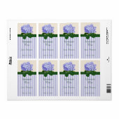 Lavendel Hydrangea hausgemachte Weinkarte (Vorne)