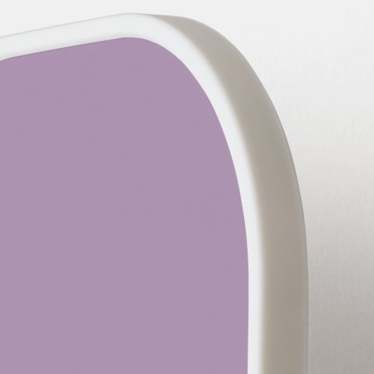 Lavendel | Ihr Name in Script mit Herz Pickleball Schläger (Linke Seite)