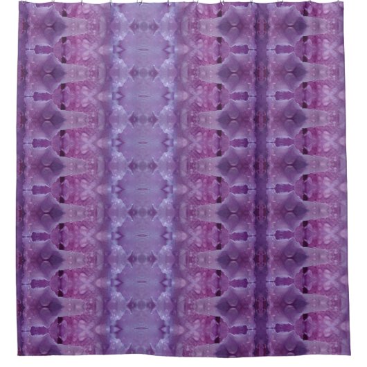 Lavendel Ikat 12 Duschvorhang (Vorderseite)