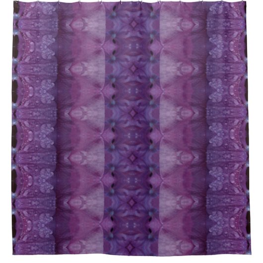 Lavendel Ikat 13 Duschvorhang (Vorderseite)