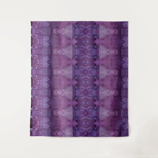 Lavendel Ikat 13 Wandteppich (Vorderseite)