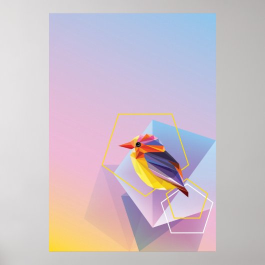 Lavendel in Blue Songbird Poster (Vorne)