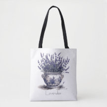 Lavendel in Delft Blau, anpassbar 
