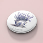 Lavendel in Delft Blue, benutzerdefinierbar Button