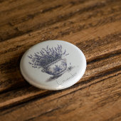 Lavendel in Delft Blue, benutzerdefinierbar Button