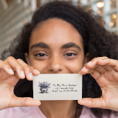 Lavendel in Delft Blue, benutzerdefinierbar Magnetische Visitenkarte