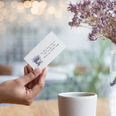 Lavendel in Delft Blue, benutzerdefinierbar Magnetische Visitenkarte