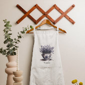 Lavendel in Delft Blue, benutzerdefinierbar Schürze