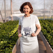 Lavendel in Delft Blue, benutzerdefinierbar Schürze