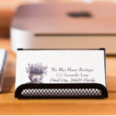 Lavendel in Delft Blue, benutzerdefinierbar Visitenkarte