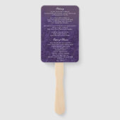 Lavendel in der Beerdigung von Erinnerungen Fächer (Rückseite)