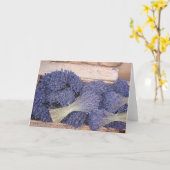 Lavendel in einem Kasten Karte (Gelbe Blume)