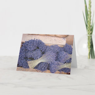 Lavendel in einem Kasten Karte