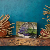 Lavendel in einem Korb Fotoplatte (Seite)