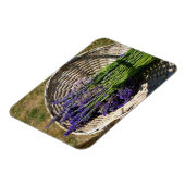 Lavendel in einem Korb Magnet (Linke Seite)