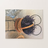 Lavendel in einem Korb Puzzle (Horizontal)