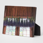 Lavendel in einer Scheune Fotoplatte (Seite)