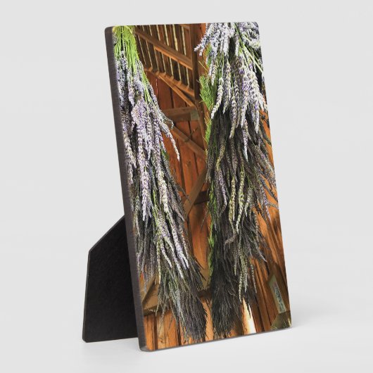 Lavendel in einer Scheune Fotoplatte (Seite)