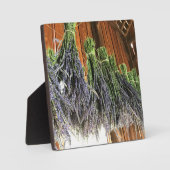 Lavendel in einer Scheune Fotoplatte (Vorderseite)