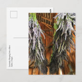 Lavendel in einer Scheune Postkarte (Vorne/Hinten)