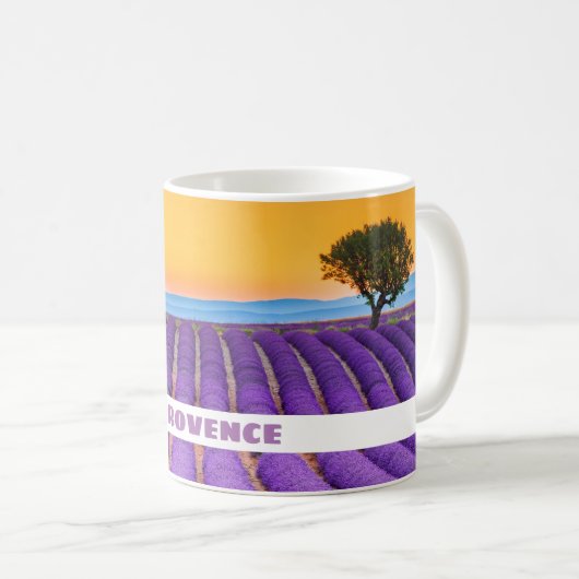 Lavendel in Provence Kaffeetasse (VorderseiteRechts)