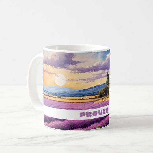 Lavendel in Provence Kaffeetasse (Vorderseite Links)