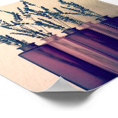 Lavendel in Vasen Poster (Ecke)