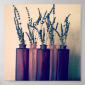 Lavendel in Vasen Poster (Vorne)