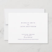 Lavendel-Initialen Hochzeit Save the Date (Rückseite)