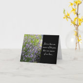 Lavendel-inspirierend leere Karte (Gelbe Blume)
