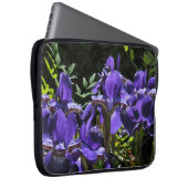 Lavendel-Iris-Laptop-Reise-Hülse Laptopschutzhülle (Vorne Rechts)