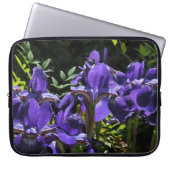 Lavendel-Iris-Laptop-Reise-Hülse Laptopschutzhülle (Vorderseite)