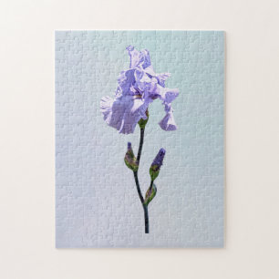 Lavendel-Iris und Knospen Puzzle